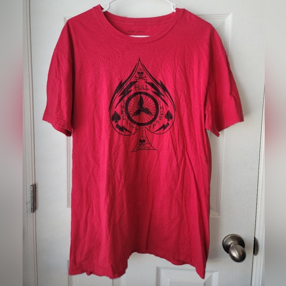 Adam Levine Full Therotte Graphic Short Sleeves Crew Neck SZ XL